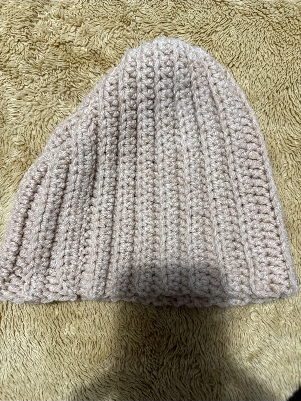 Kids Knit Beanie Hat - Light Gray